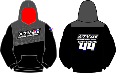 ATV Motocross Custom made Hoodie - grey/black