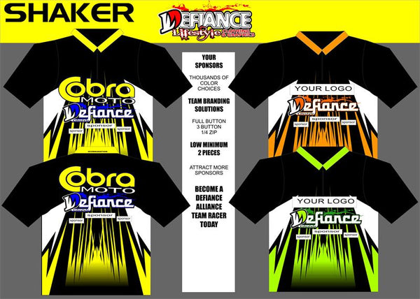 Shaker Polo Semi Custom - Defiance Lifestyle, Race Apparel - Casual to Custom