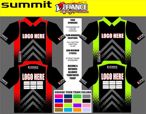 Summit Polo Semi Custom - Defiance Lifestyle, Race Apparel - Casual to Custom