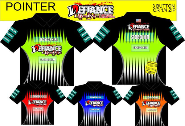 Pointer Polo Semi Custom - Defiance Lifestyle, Race Apparel - Casual to Custom