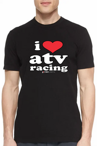 ATV RACING - I Heart ATV RACING T Shirt - Black TEE