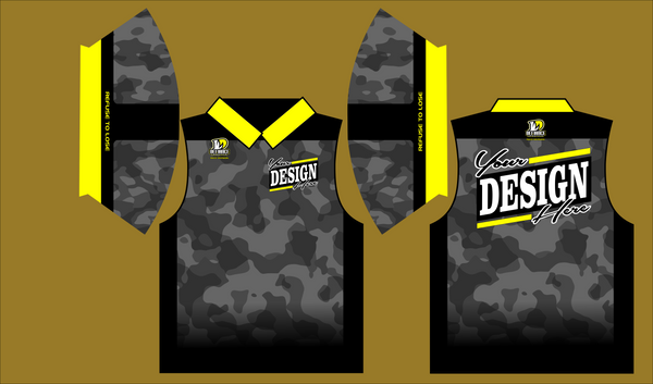 dark camo Polo Semi Custom - Defiance Lifestyle, Race Apparel - Casual to Custom