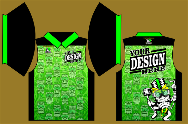 Moto Tiki Polo Semi Custom - Defiance Lifestyle, Race Apparel - Casual to Custom