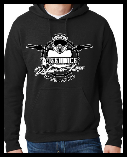Racing HOODED Sweatshirt- BARS black Hoodie
