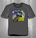 Personalized Race T-Shirt - FLAGS BEHIND YA with plate- Attack Collection