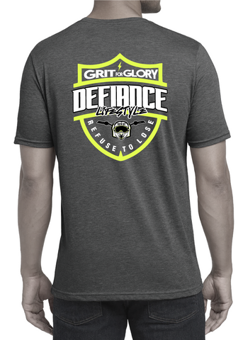 GRIT FOR GLORY -HEATHER GREY T-shirt