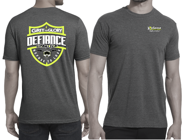 GRIT FOR GLORY -HEATHER GREY T-shirt