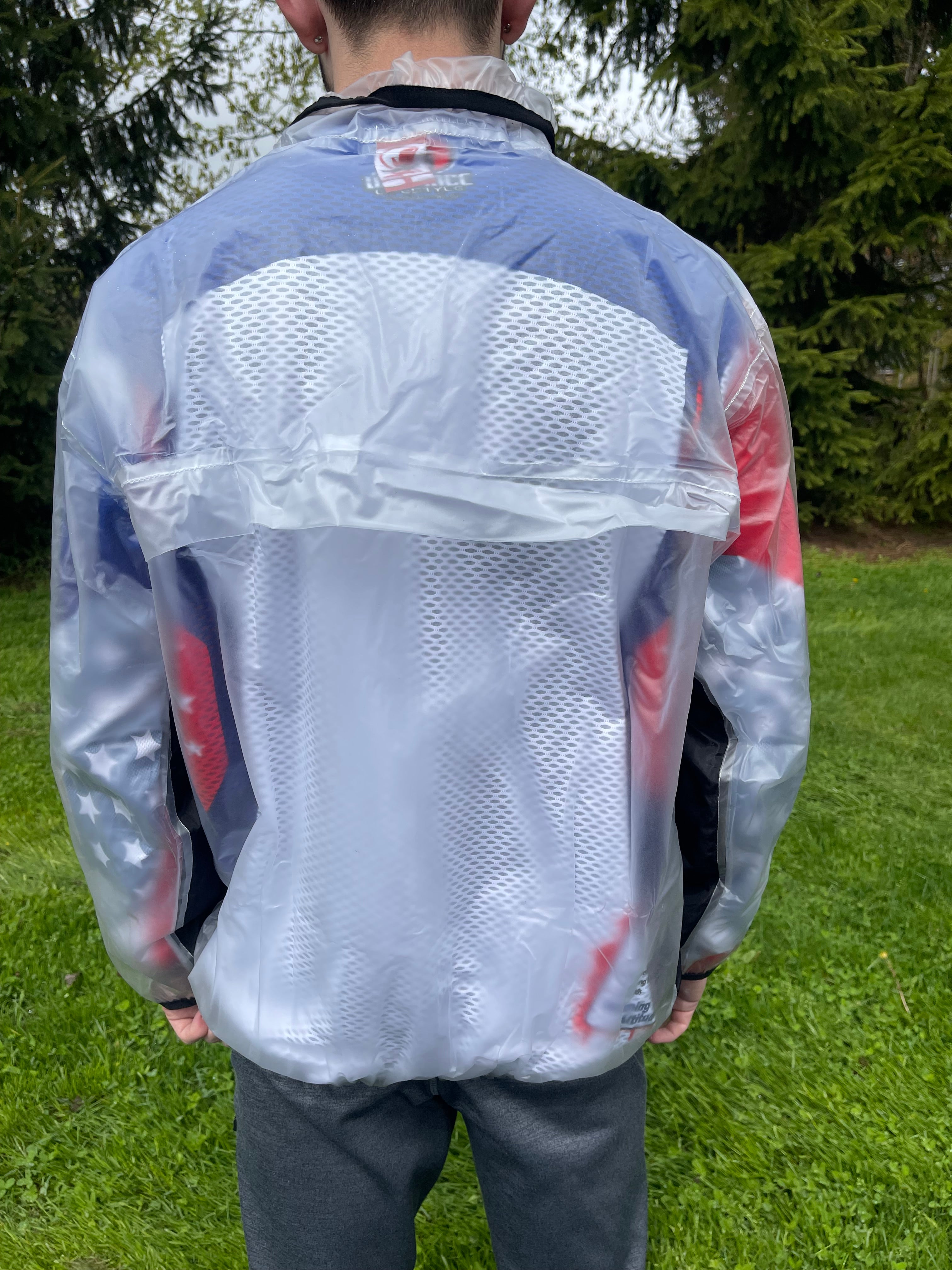 RAIN Race Jacket - CLEAR/BLACK - DefianceLifestyle