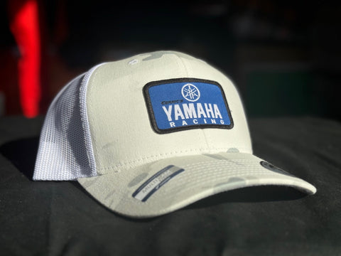Yamaha Team Racing Cernic Hat - WHITE CAMO Snapback