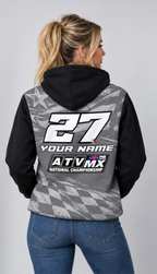 CUSTOM ATV MOTOCROSS HOODIE - FREE NAME/NUMBER