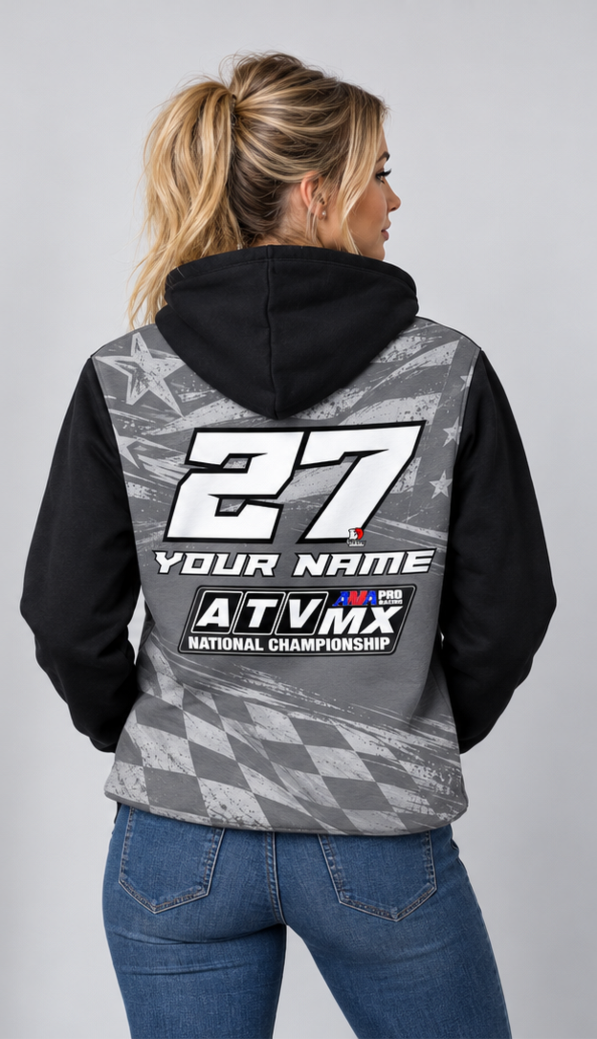 ATV MOTOCROSS HOODIE - YOUR NAME/NUMBER FREE