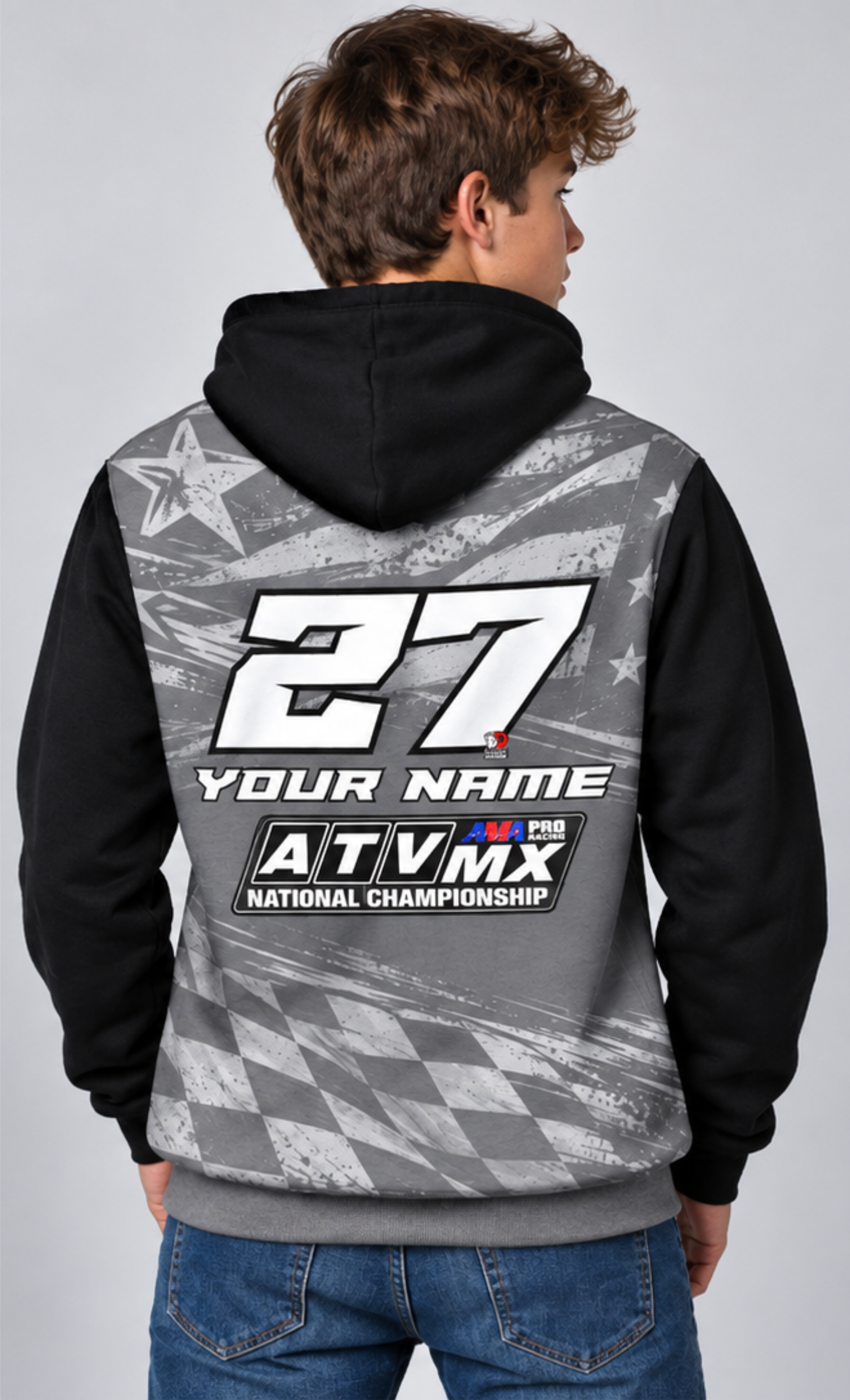 ATV MOTOCROSS HOODIE - YOUR NAME/NUMBER FREE