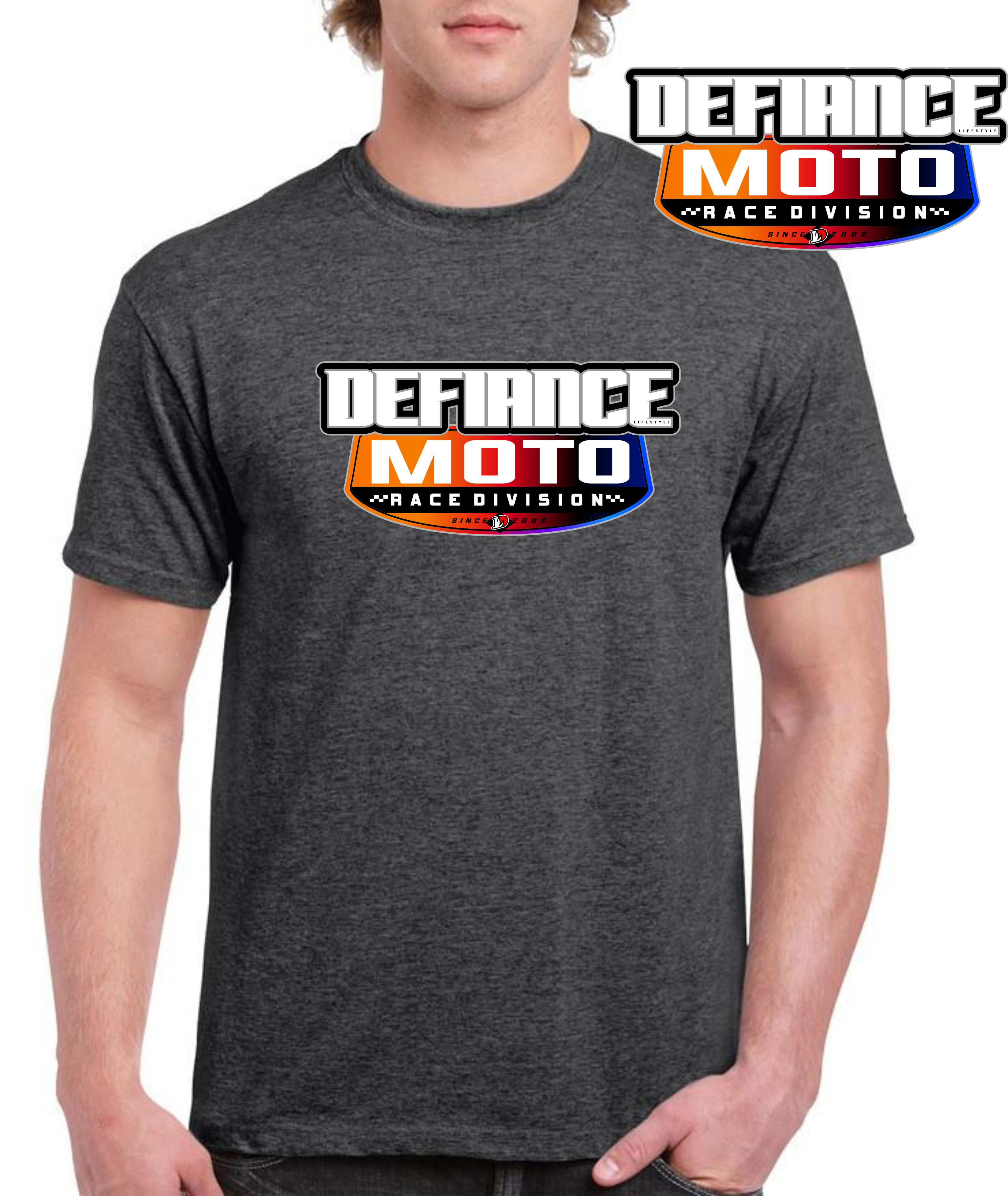 Race T-Shirt - blended - defiance race div (Grey T-Shirt)