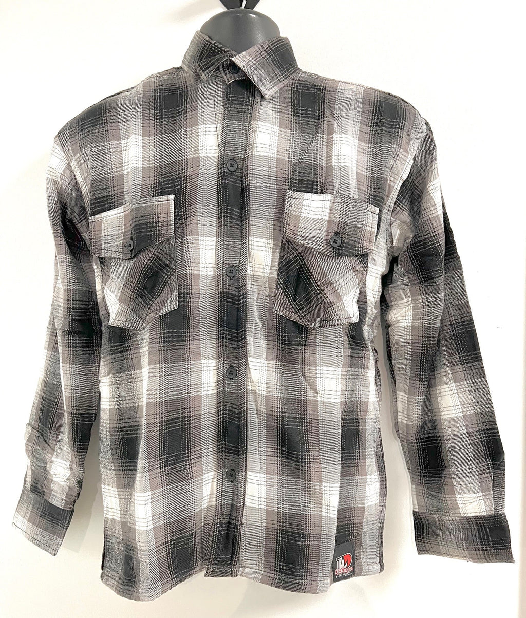 Personalized Race Flannel - THERMAL LINED GREY - DefianceLifestyle