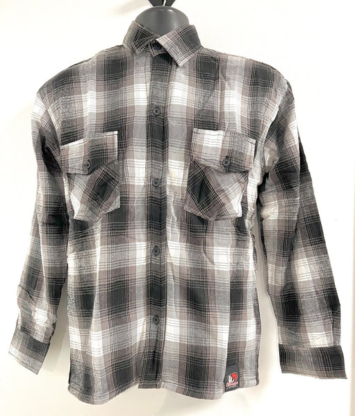 Personalized Race Flannel - THERMAL LINED GREY