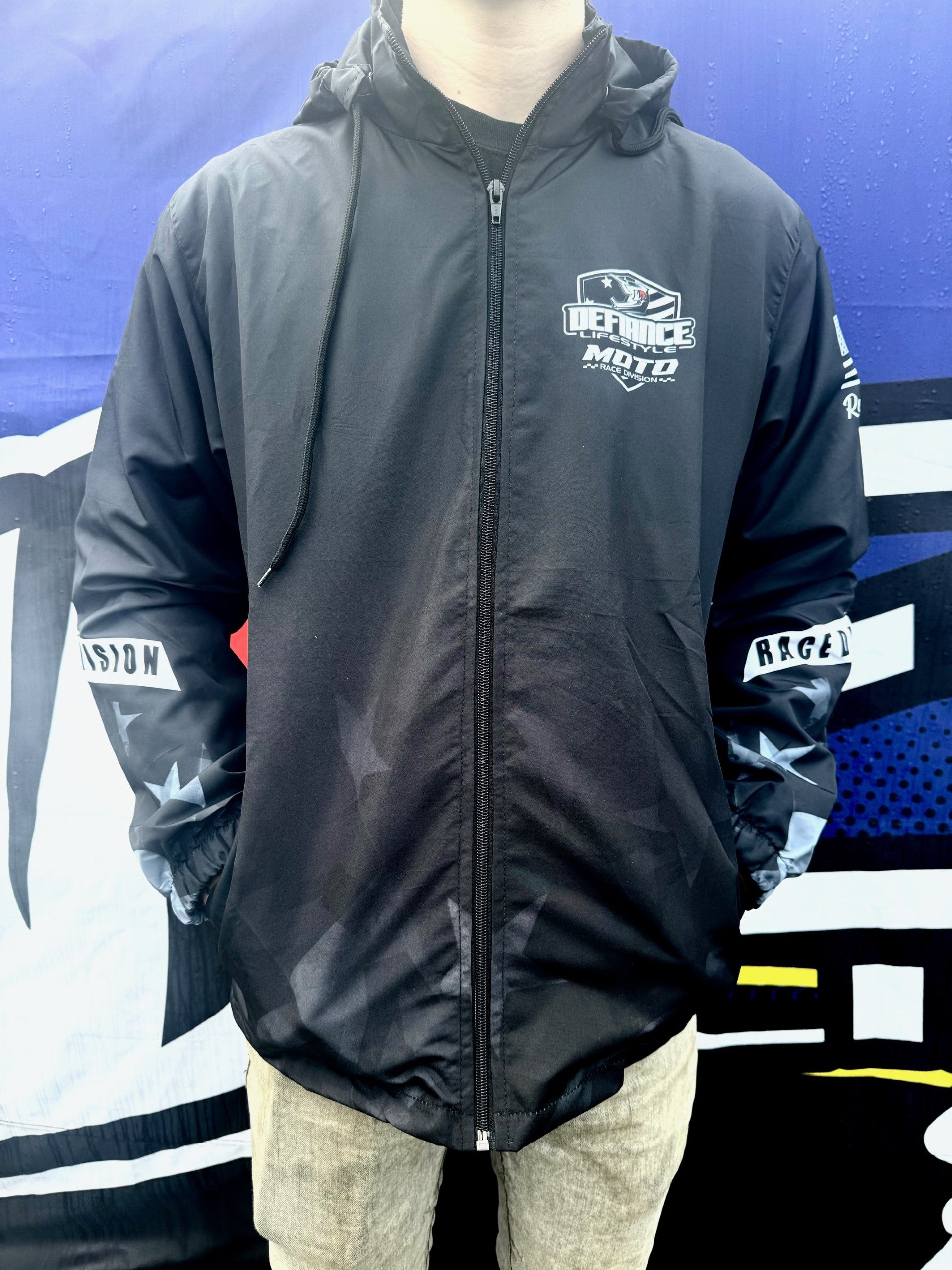 Personalized Track Race Jacket - 2024 spirit rising with race number - DefianceLifestyle