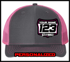 Hat with Racing Plate - pink