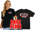 Race T-shirt Plate Special - 2 names/2numbers