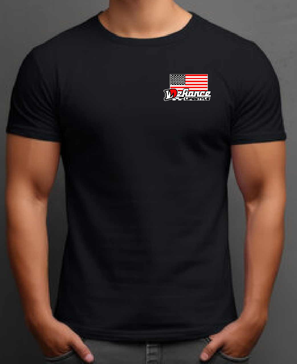 screaming spirit USA black Race Tee