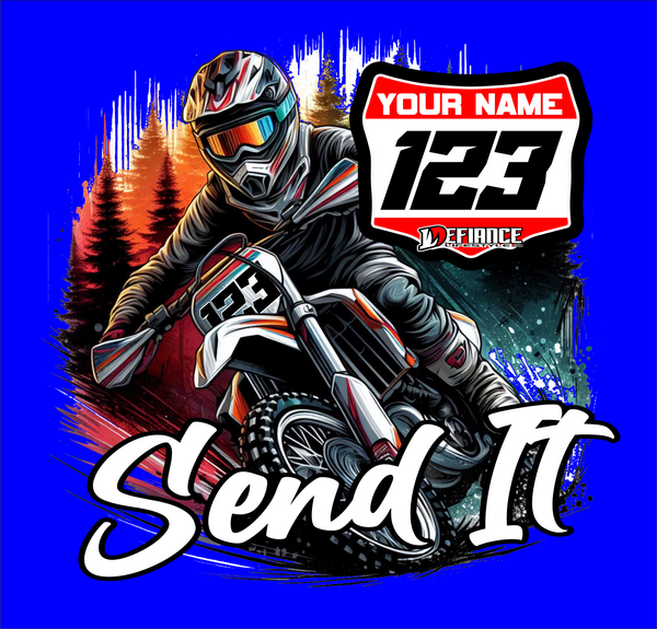 Personalized Race T-Shirt - Send it- Attack Collection