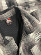 Personalized Race Flannel - THERMAL LINED GREY - DefianceLifestyle
