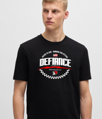 WIDE OPEN RACE TEE - Black T-shirt