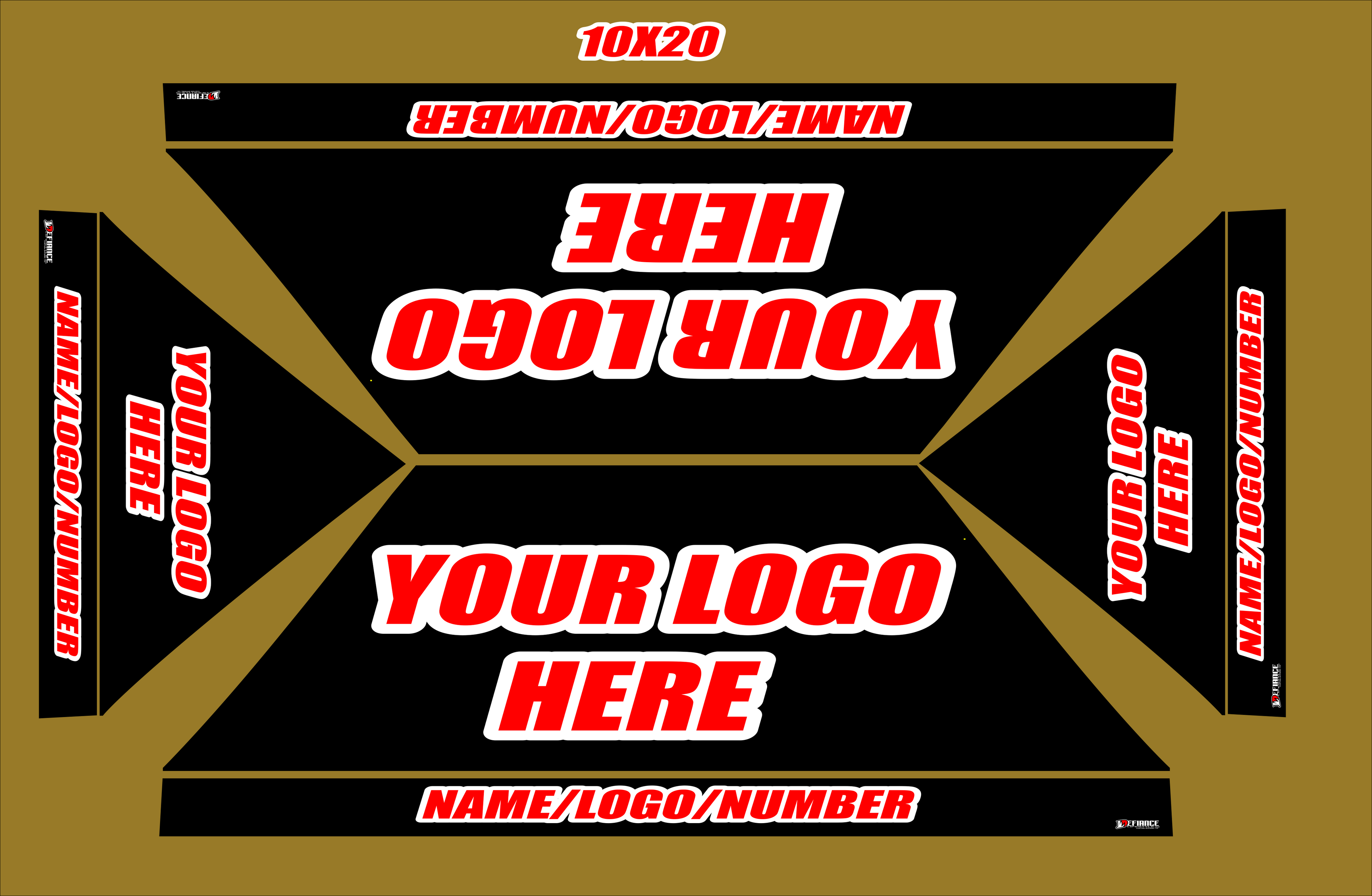 10X20 Tent - Defiance Lifestyle, Race Apparel - Casual to Custom