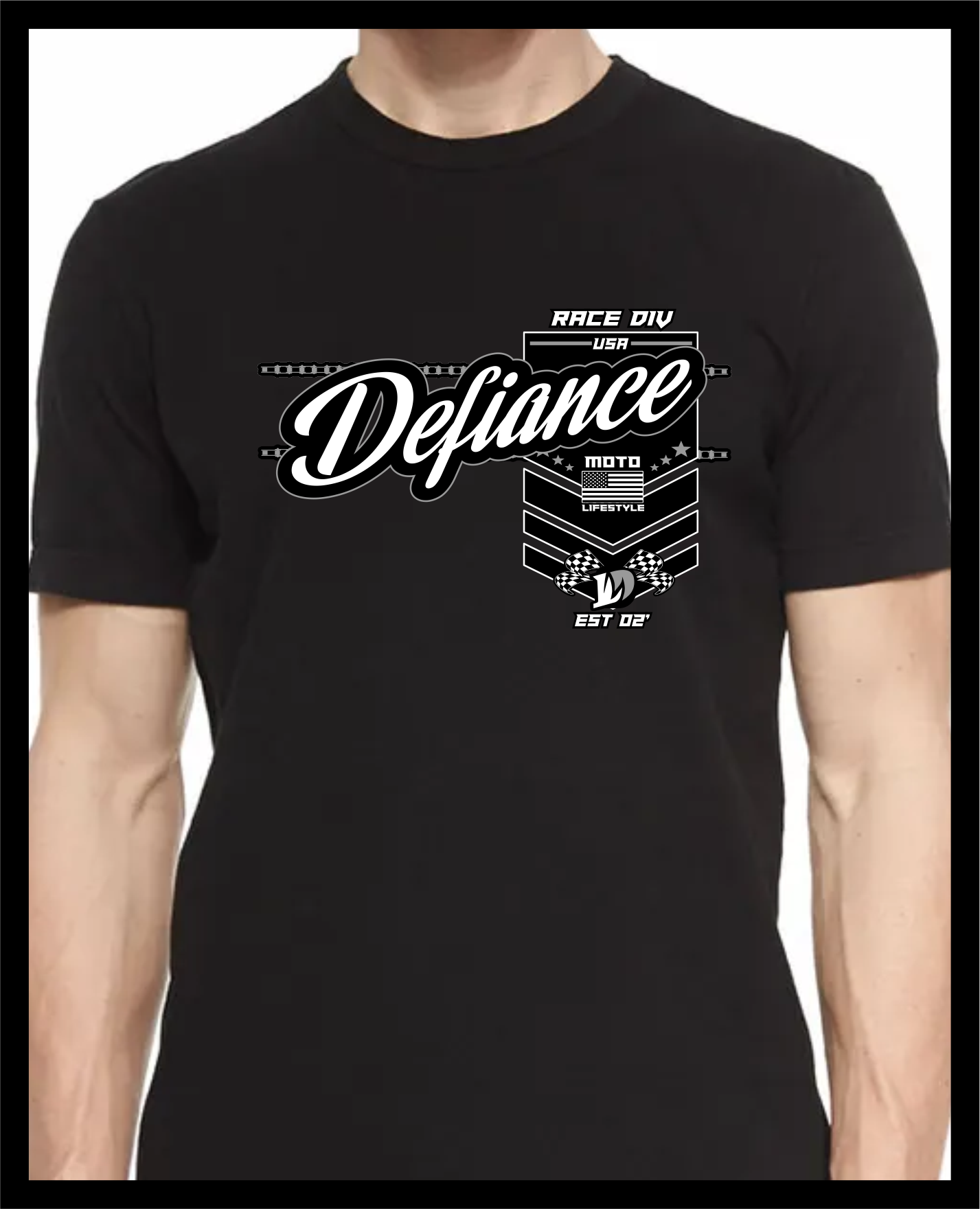 BATTLE - RACE T Shirt - Black TEE - DefianceLifestyle