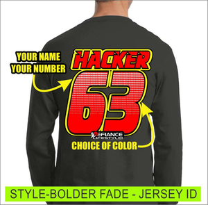 Bolder Fade - Jersey Lettering - Defiance Lifestyle, Race Apparel - Casual to Custom