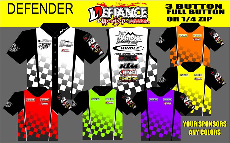 Defender Polo Semi Custom - Defiance Lifestyle, Race Apparel - Casual to Custom