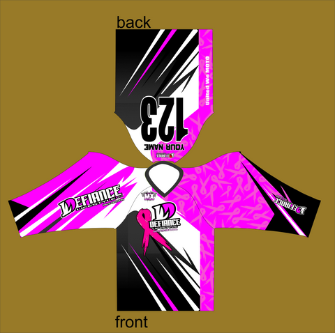 Support the Cure Race Jersey - Breast Cancer - Defiance Lifestyle, Race Apparel - Casual to Custom