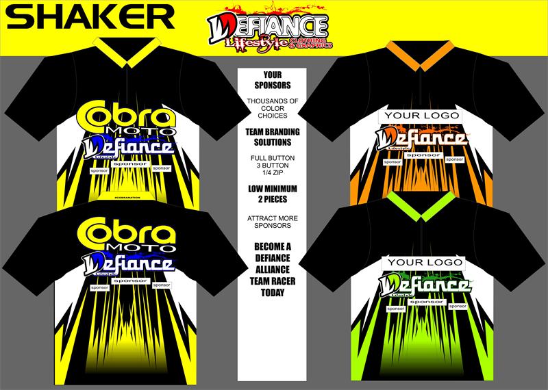 Shaker Polo Semi Custom - Defiance Lifestyle, Race Apparel - Casual to Custom