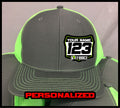Hat with Racing Plate - green - Defiance Lifestyle, Race Apparel - Casual to Custom
