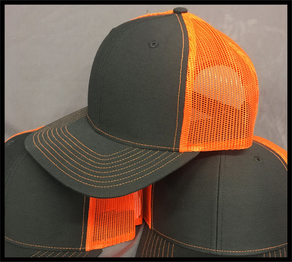 Hat with Racing Plate - Orange - Defiance Lifestyle, Race Apparel - Casual to Custom