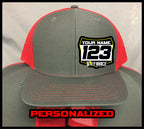 Custom Hat with Racing Plate - red - Defiance Lifestyle, Race Apparel - Casual to Custom