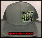 Hat with Racing ID - grey - Defiance Lifestyle, Race Apparel - Casual to Custom