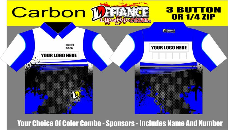 Carbon Polo Semi Custom - Defiance Lifestyle, Race Apparel - Casual to Custom