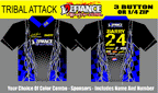 Tribal Attack Polo Semi Custom - Defiance Lifestyle, Race Apparel - Casual to Custom