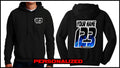 Custom Blue Flame Sweatshirt - BLACK - Defiance Lifestyle, Race Apparel - Casual to Custom