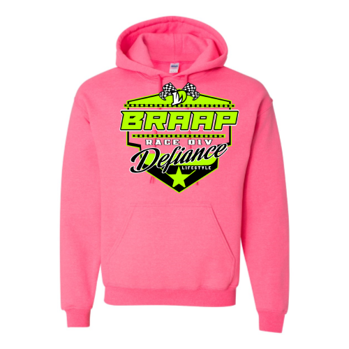 Braap Sweatshirt - Pink Hoodie - flow - Defiance Lifestyle, Race Apparel - Casual to Custom