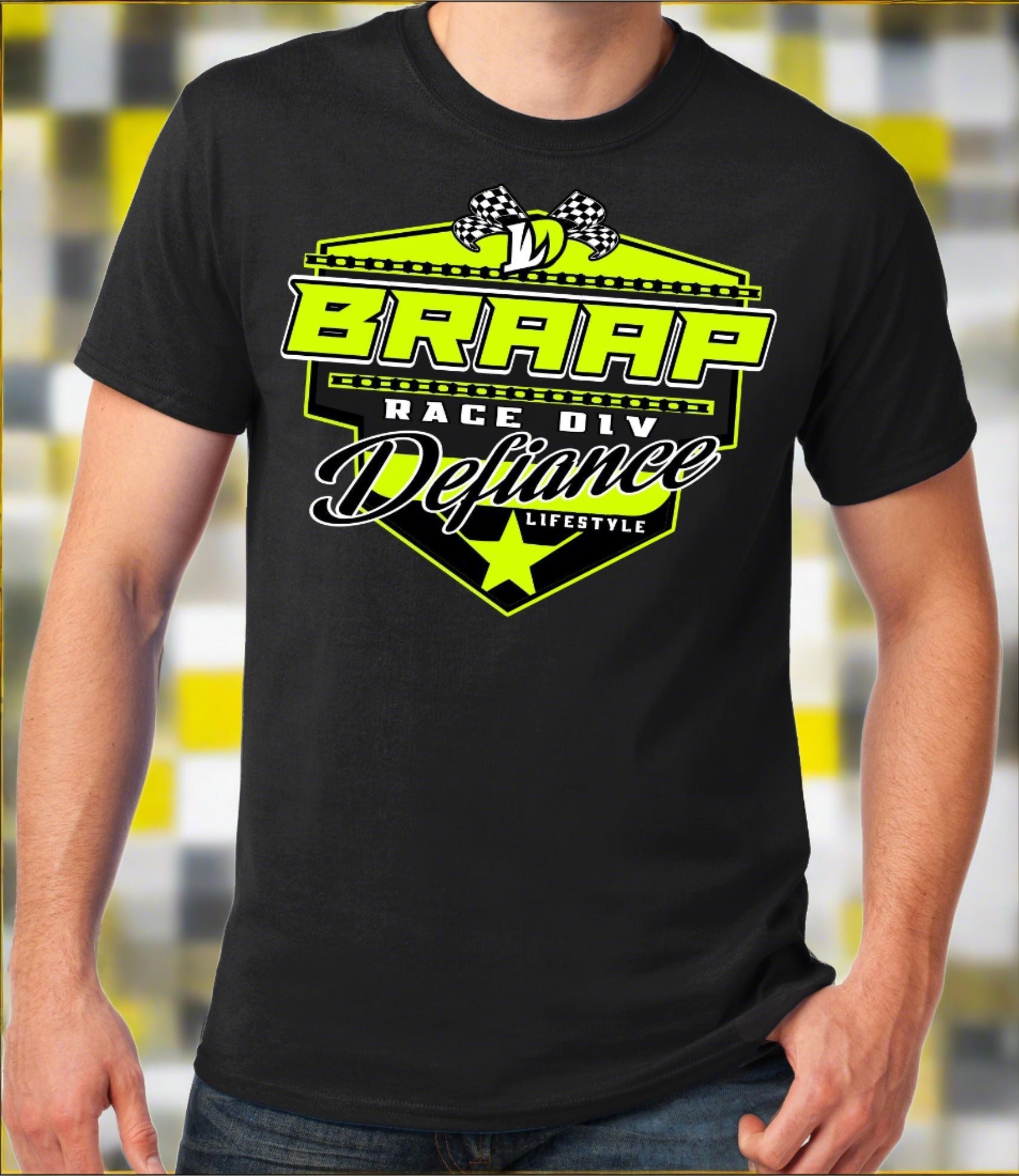 Braap Mode Race T-Shirt - black - Defiance Lifestyle, Race Apparel - Casual to Custom