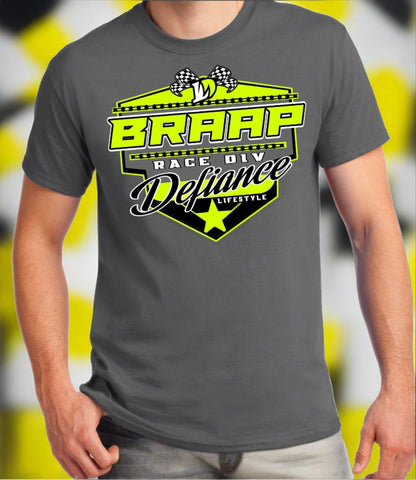 Copy of Braap Mode Race T-Shirt - Charcoal - Defiance Lifestyle, Race Apparel - Casual to Custom