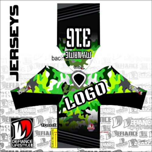 Custom Race  Jersey - Camo Defiance Lifestyle - DefianceLifestyle