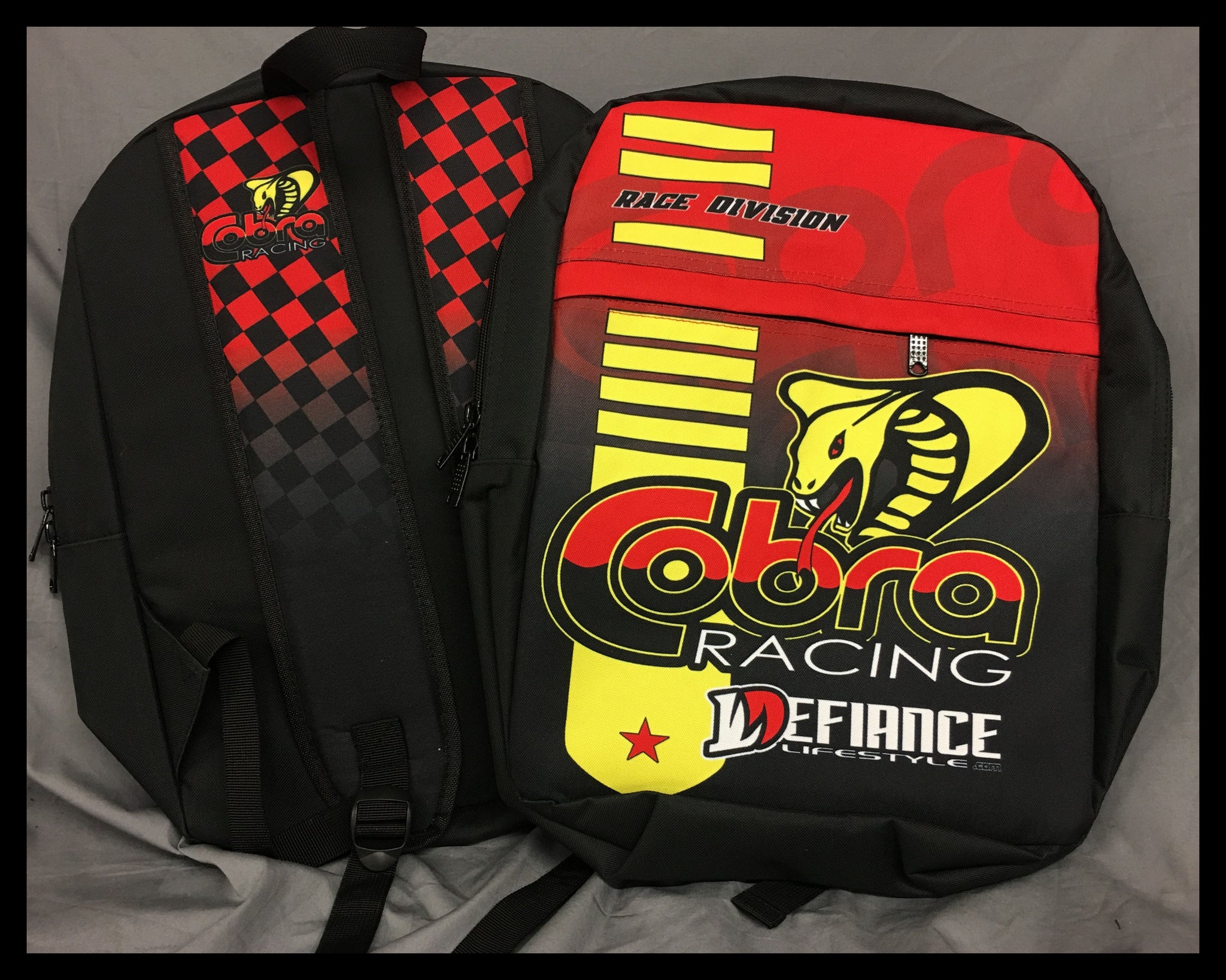Cobra Moto Back Pack - Race Division - Defiance Lifestyle, Race Apparel - Casual to Custom
