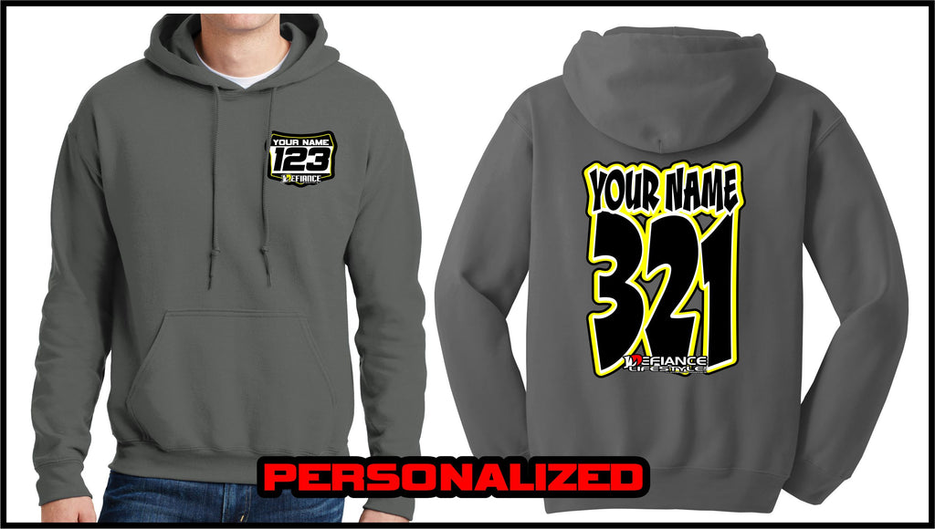 Custom Comic Sweatshirt - Charcoal - Defiance Lifestyle, Race Apparel - Casual to Custom