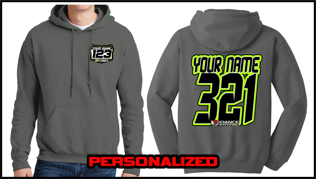 Custom Demond Sweatshirt - Charcoal - Defiance Lifestyle, Race Apparel - Casual to Custom