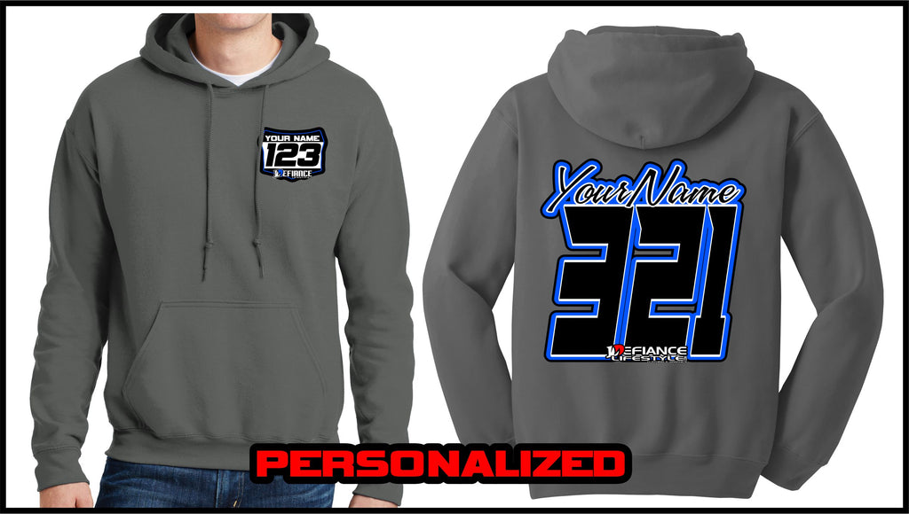 Custom Factory Script Sweatshirt - Charcoal - Defiance Lifestyle, Race Apparel - Casual to Custom