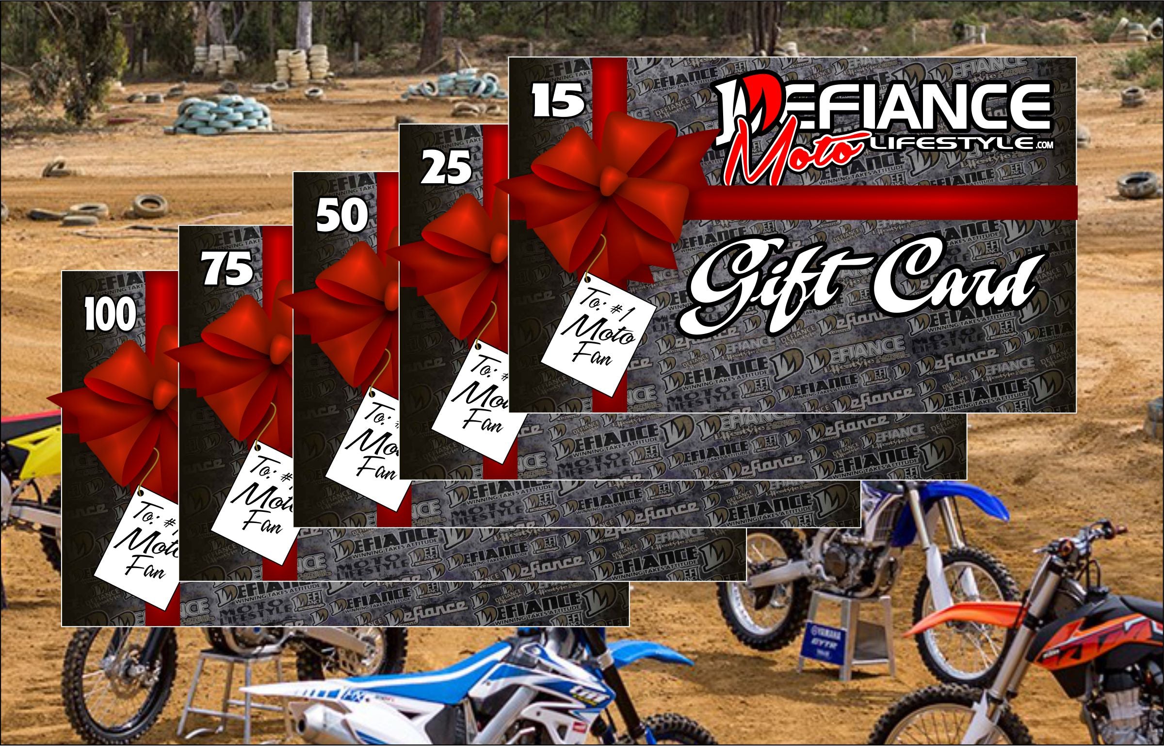 Gift Card - Defiance Lifestyle, Race Apparel - Casual to Custom