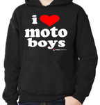 I Heart MOTO Boys - Black Hooded Sweatshirt - DefianceLifestyle