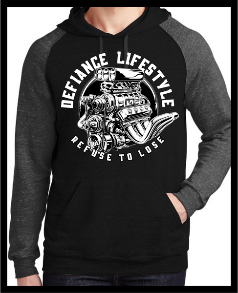 True Muscle - Refuse to Lose - Darkness 2 tone Hoodie - Defiance Lifestyle, Race Apparel - Casual to Custom